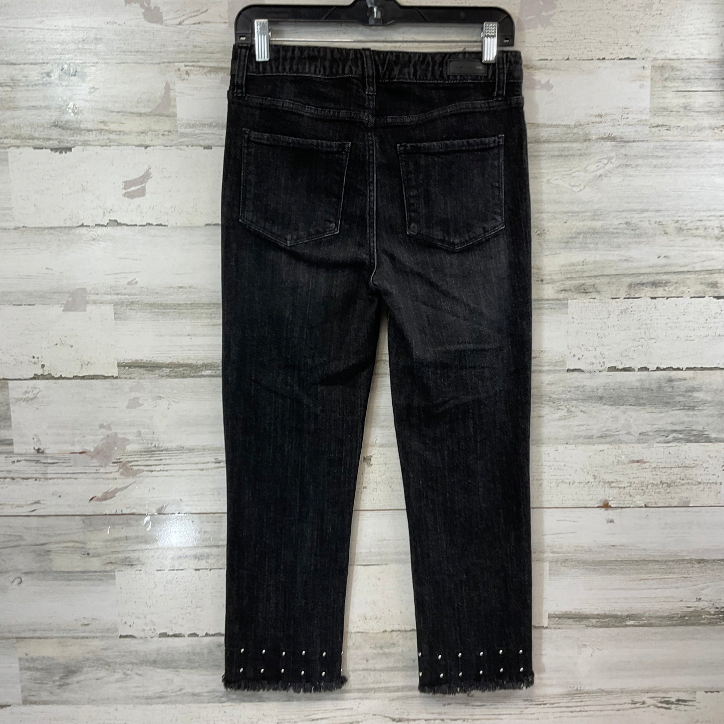 Jeans Straight By Dkny In Black Denim, Size: 4