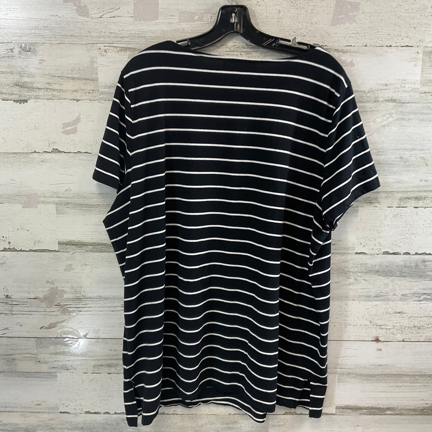 Top Short Sleeve By Michael By Michael Kors In Black, Size: 2x