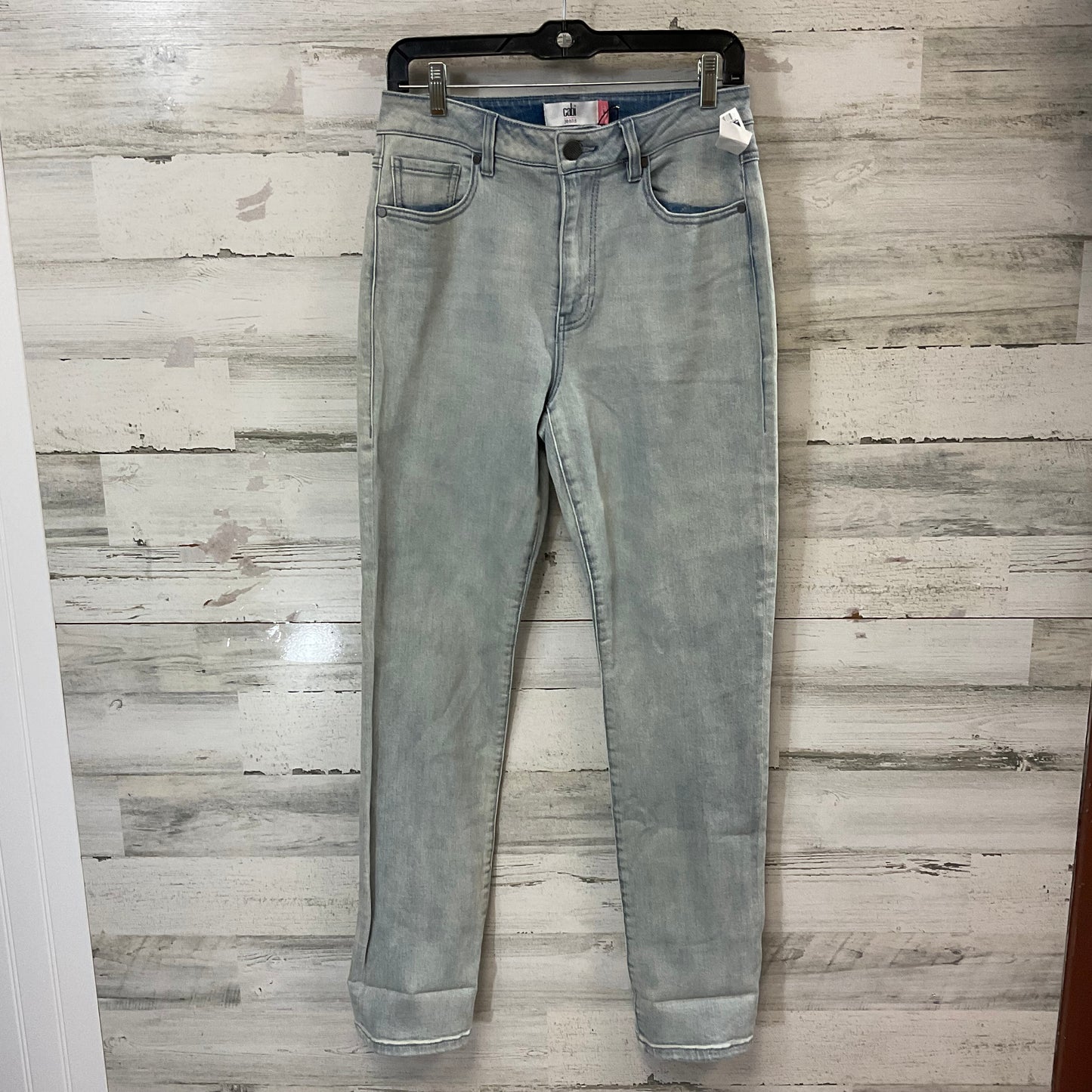 Jeans Straight By Cabi In Blue Denim, Size: 4