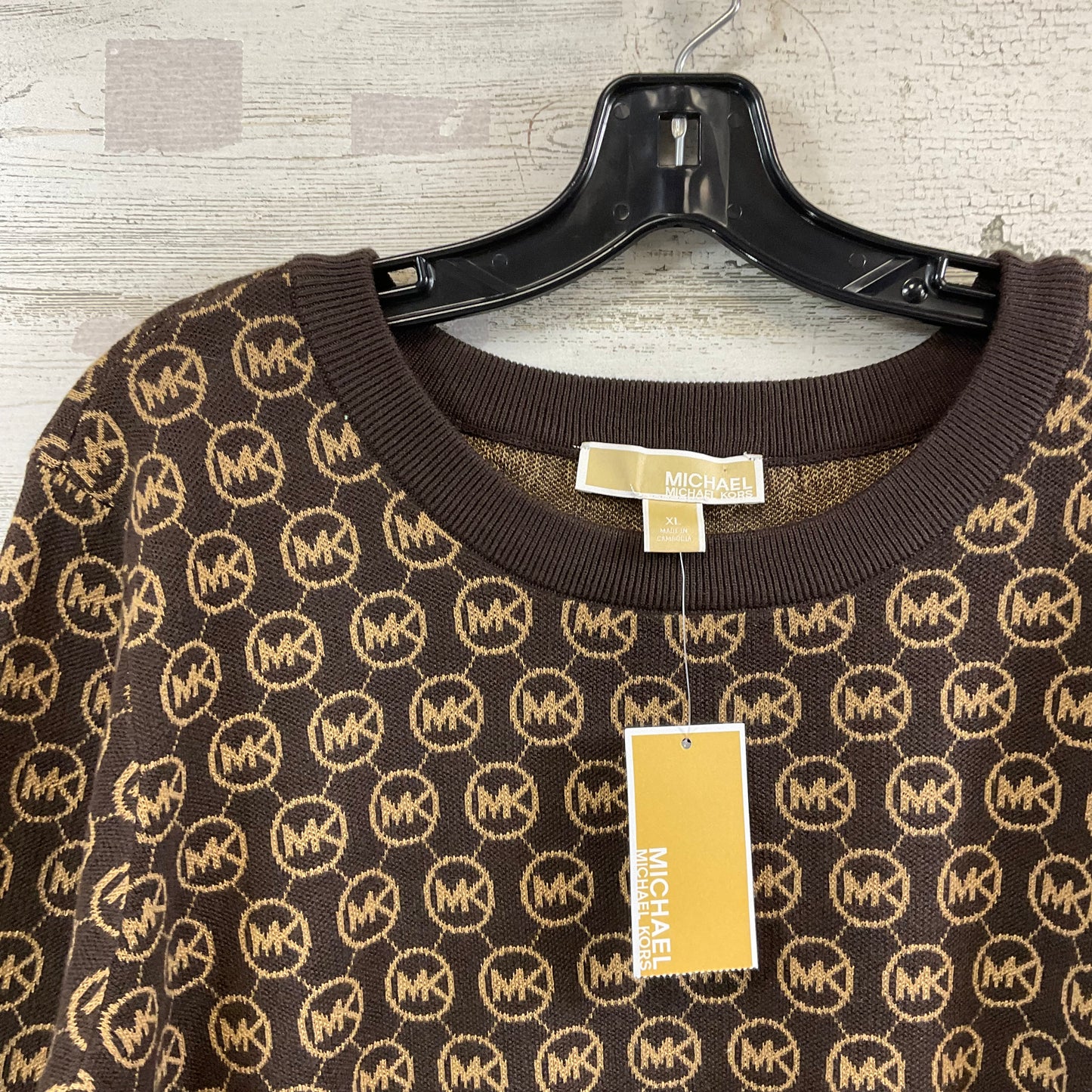 Sweater By Michael By Michael Kors In Brown, Size: Xl