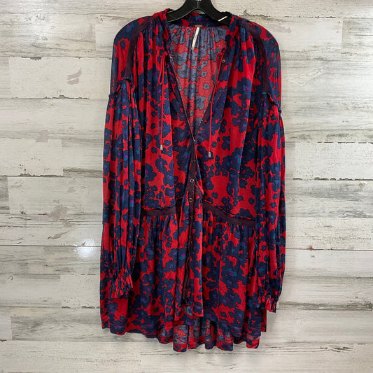 Top Long Sleeve By Free People In Red, Size: S