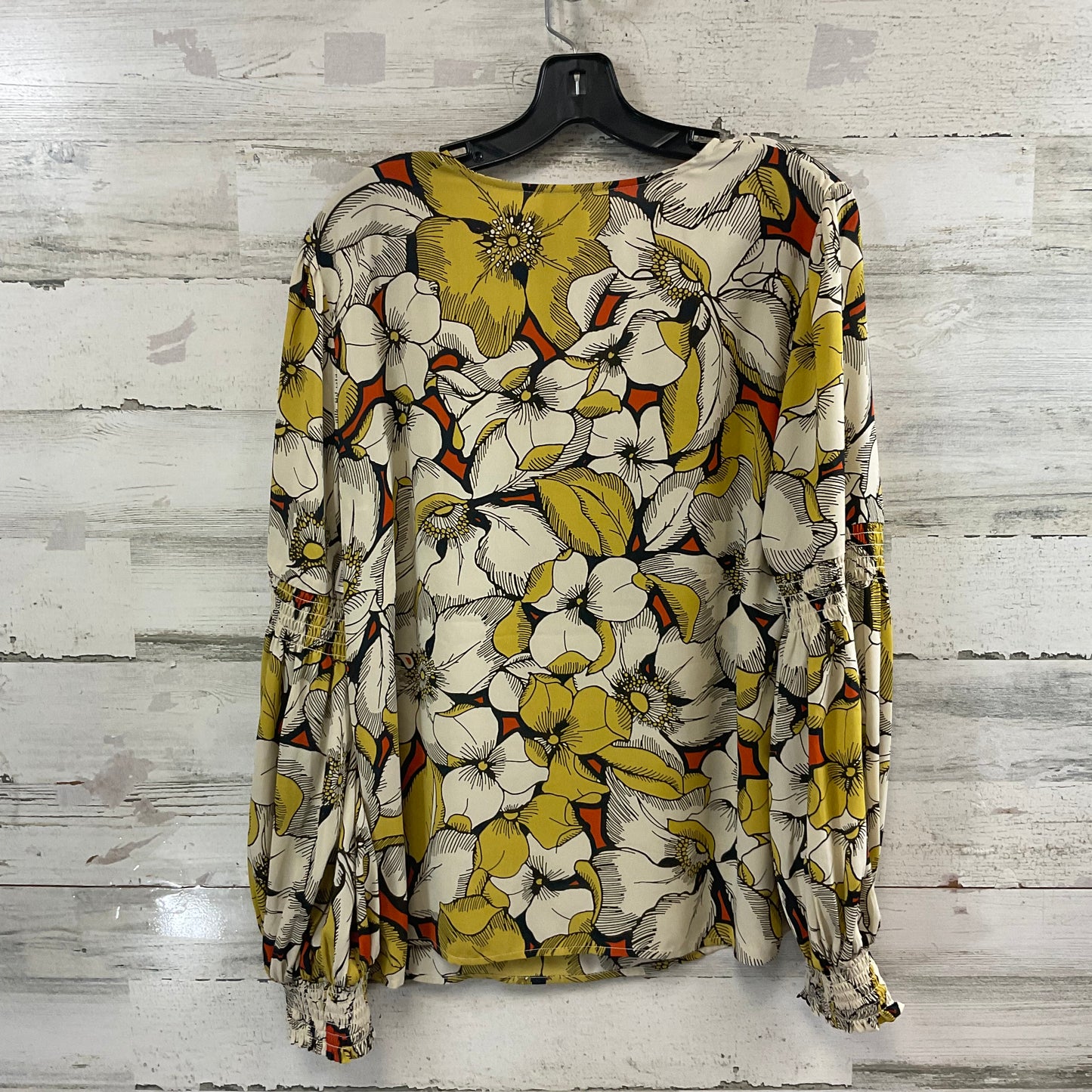 Top Long Sleeve By Cabi In Yellow, Size: M