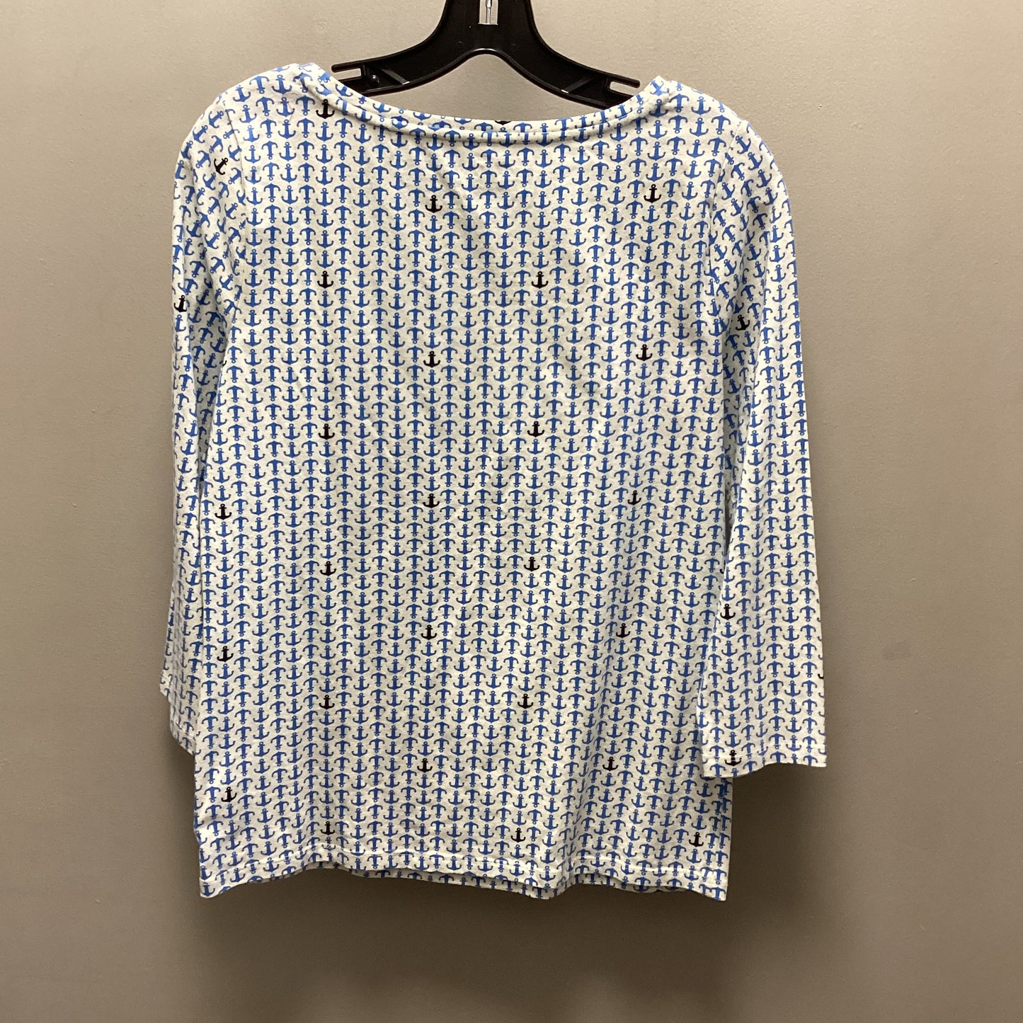 Top Long Sleeve By Talbots In Blue