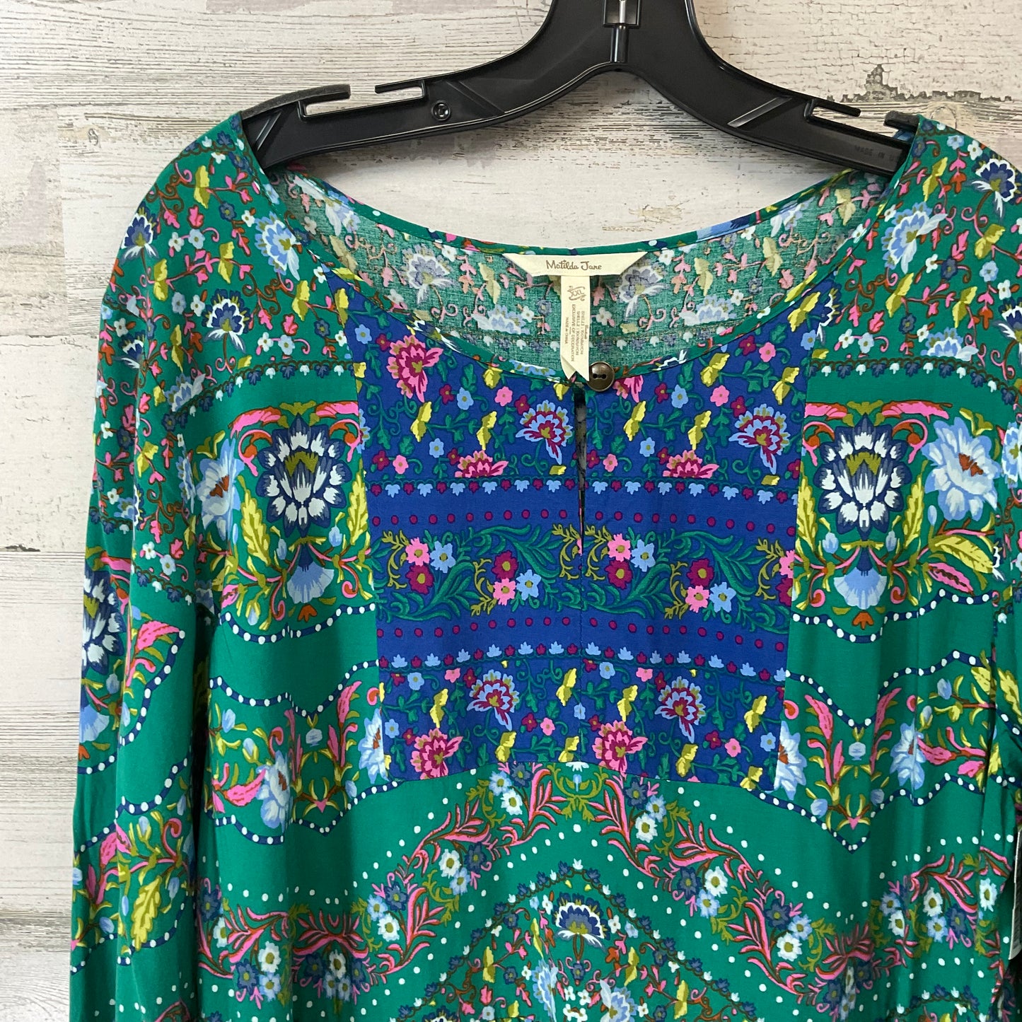 Top Long Sleeve By Matilda Jane In Green, Size: Xxl