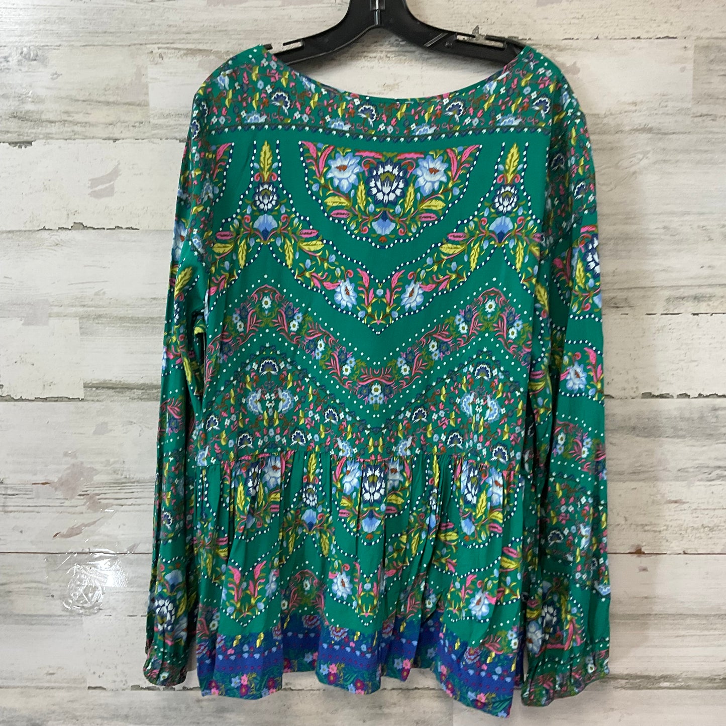 Top Long Sleeve By Matilda Jane In Green, Size: Xxl