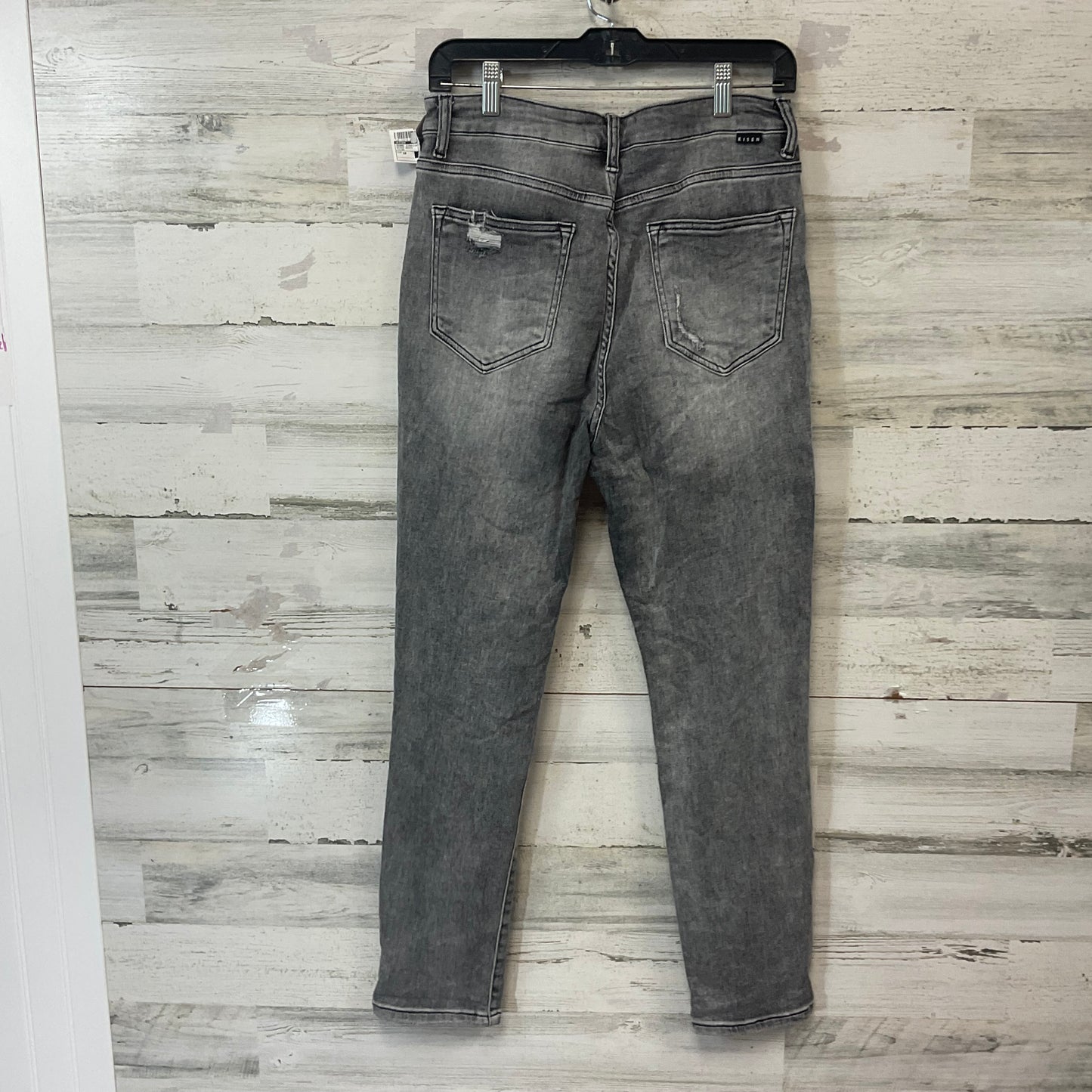 Jeans Straight By Risen In Black Denim, Size: 10