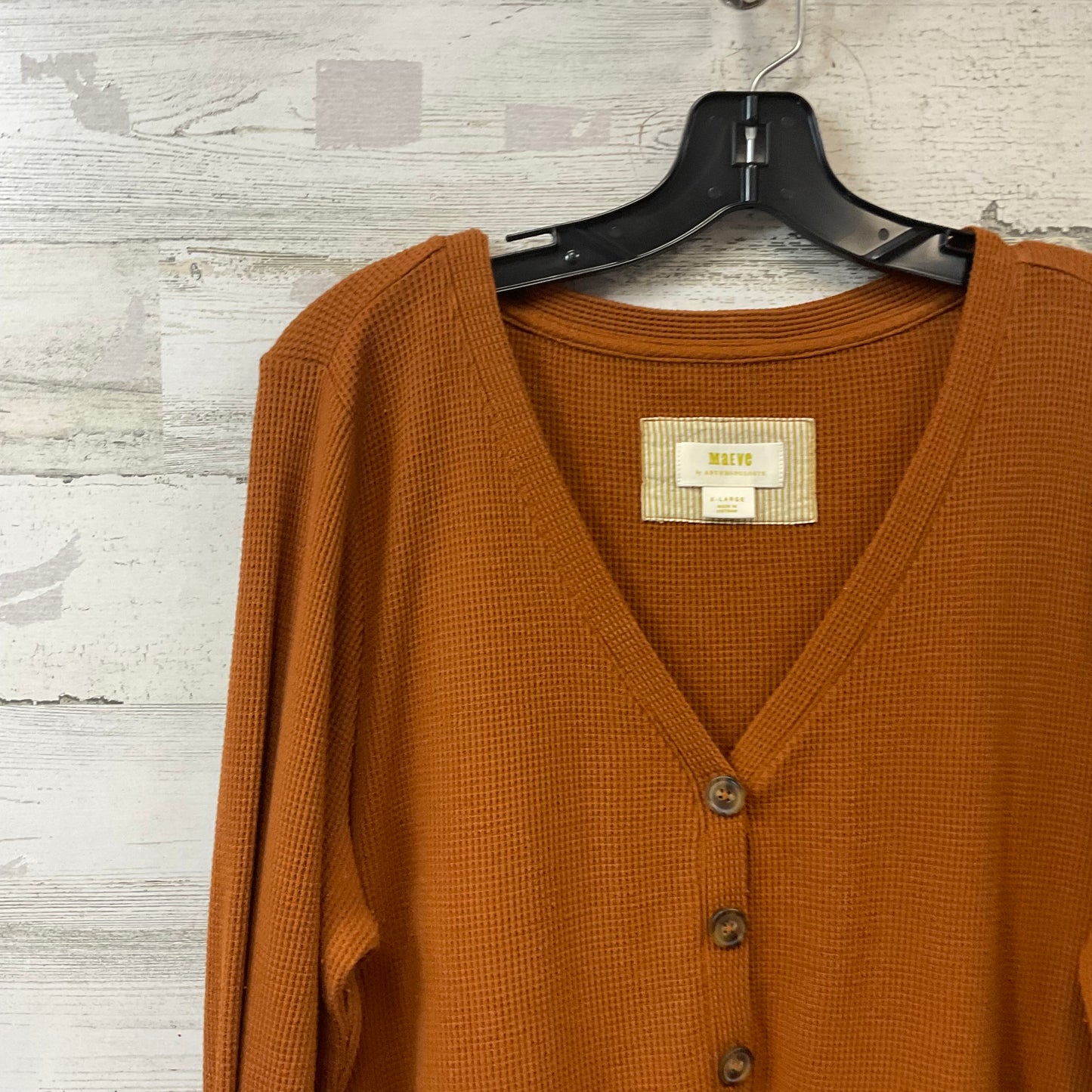 Top Long Sleeve By Maeve In Gold, Size: Xl