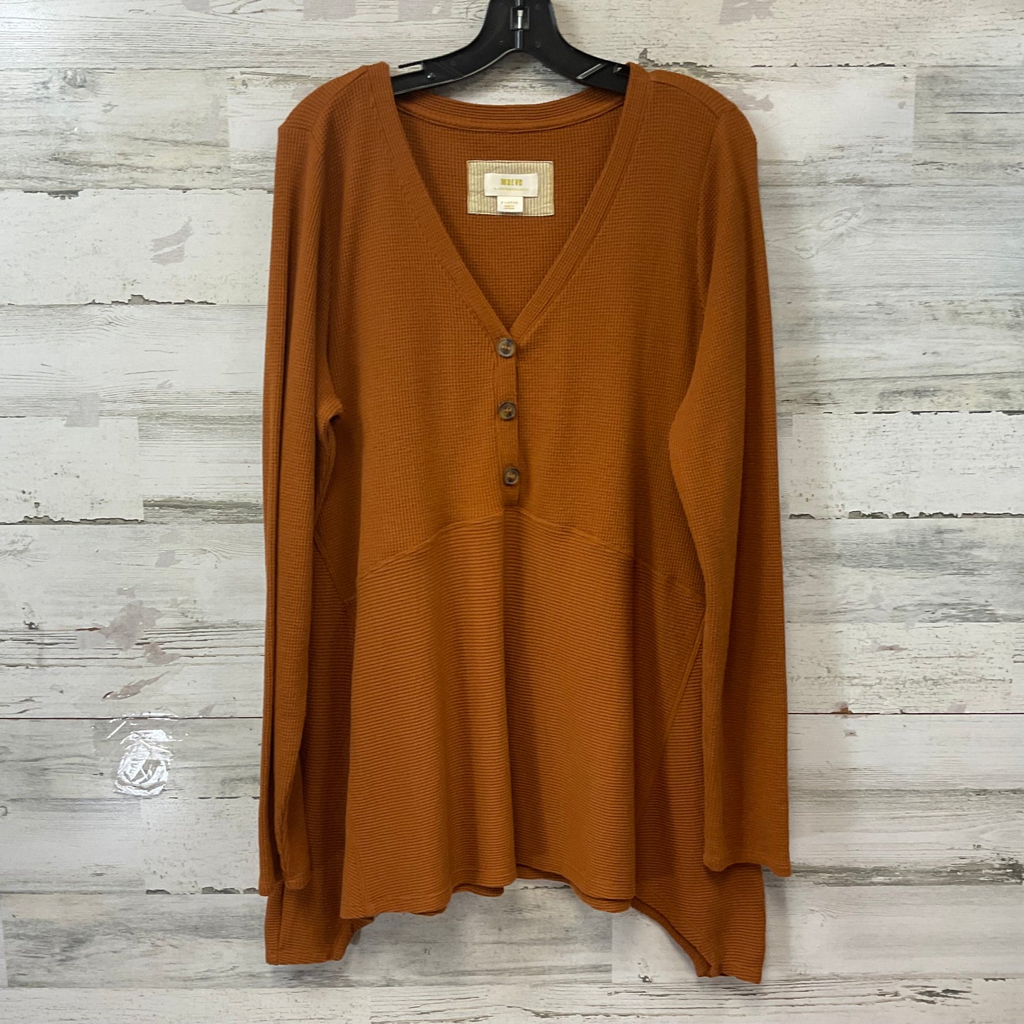 Top Long Sleeve By Maeve In Gold, Size: Xl