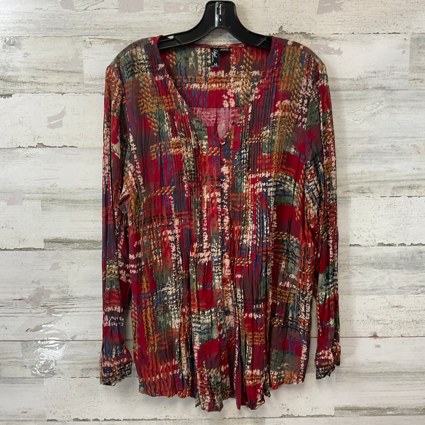 Top Long Sleeve By Ethyl In Red, Size: M