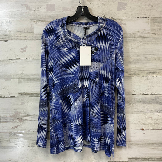 Top Long Sleeve By Ethyl In Blue, Size: M