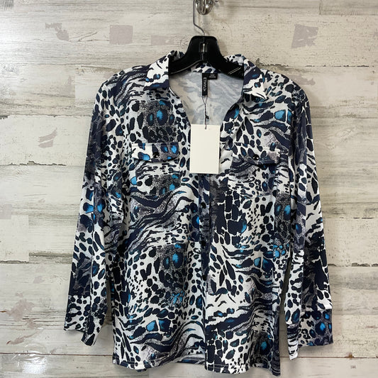 Top Long Sleeve By Ethyl In Animal Print, Size: M