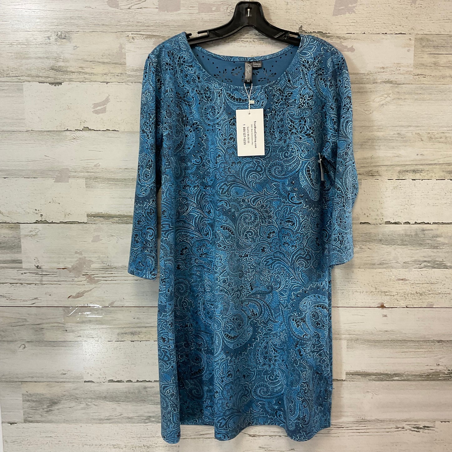 Dress Casual Short By Ethyl In Blue, Size: M