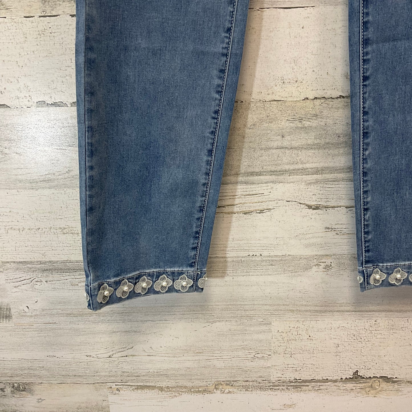 Jeans Straight By Ethyl In Blue Denim, Size: 4