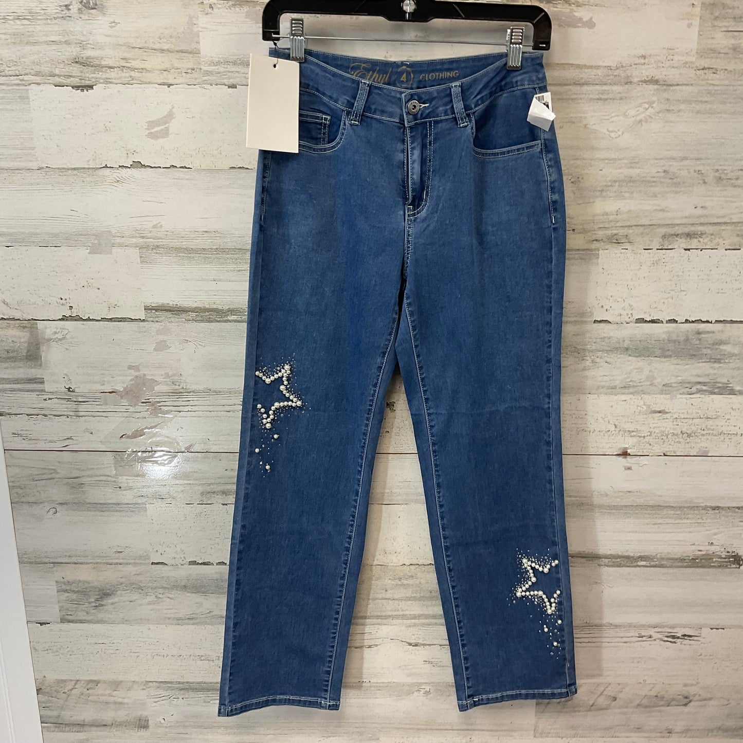 Jeans Straight By Ethyl In Blue Denim, Size: 4