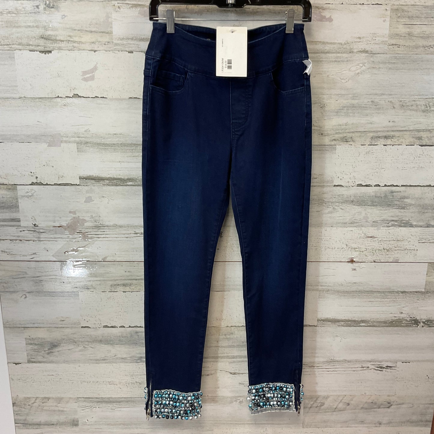 Jeans Straight By Ethyl In Blue Denim, Size: 4