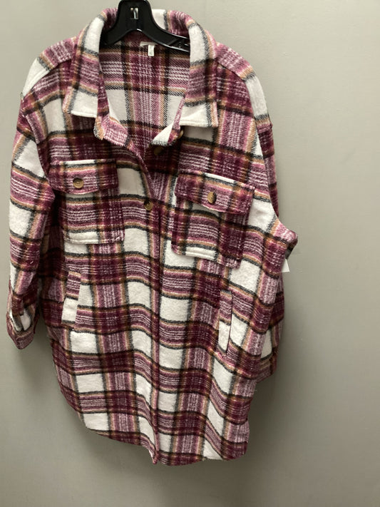 Jacket Shirt By Maurices In Purple, Size: Xl