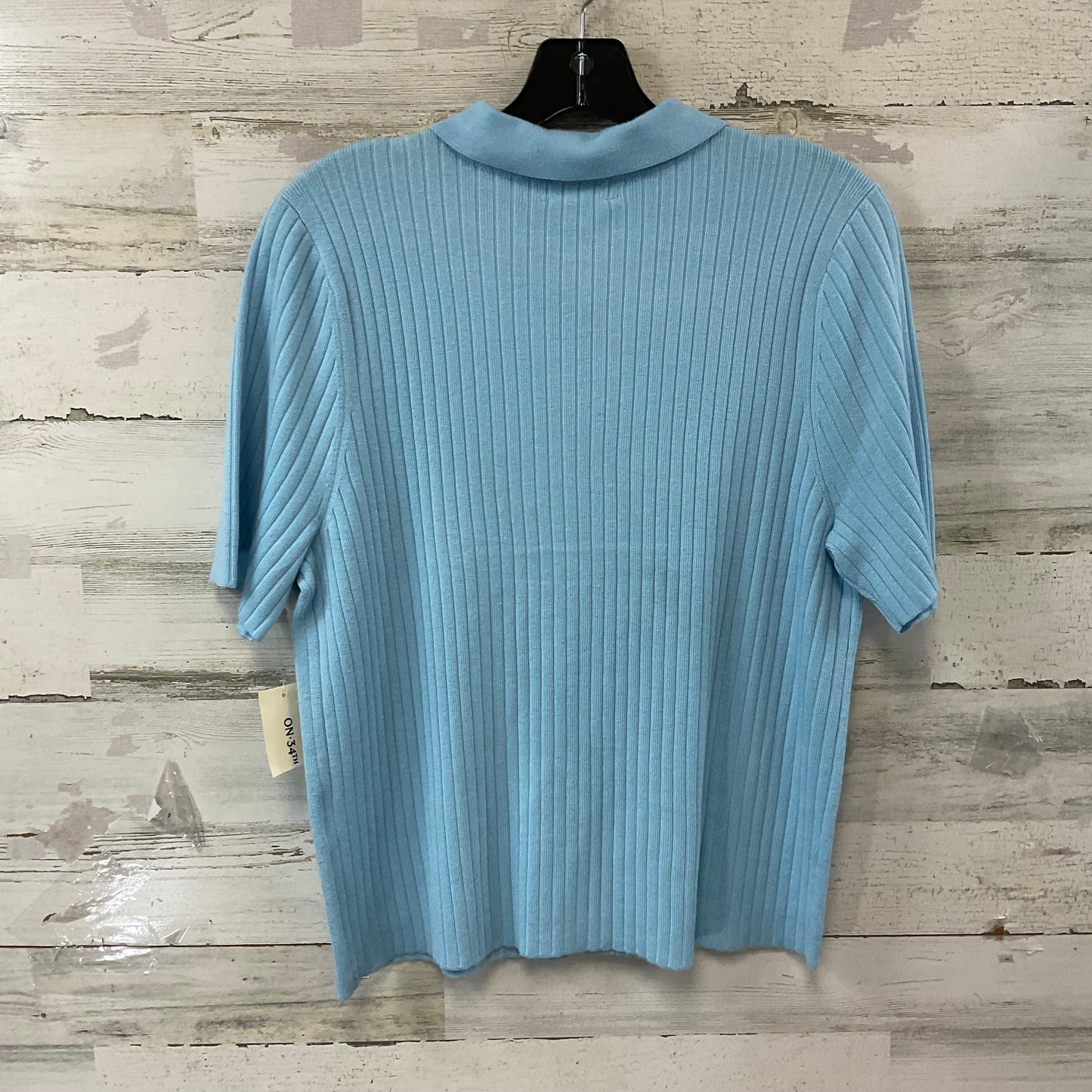 Top Short Sleeve By ON 34th In Blue, Size: Xl