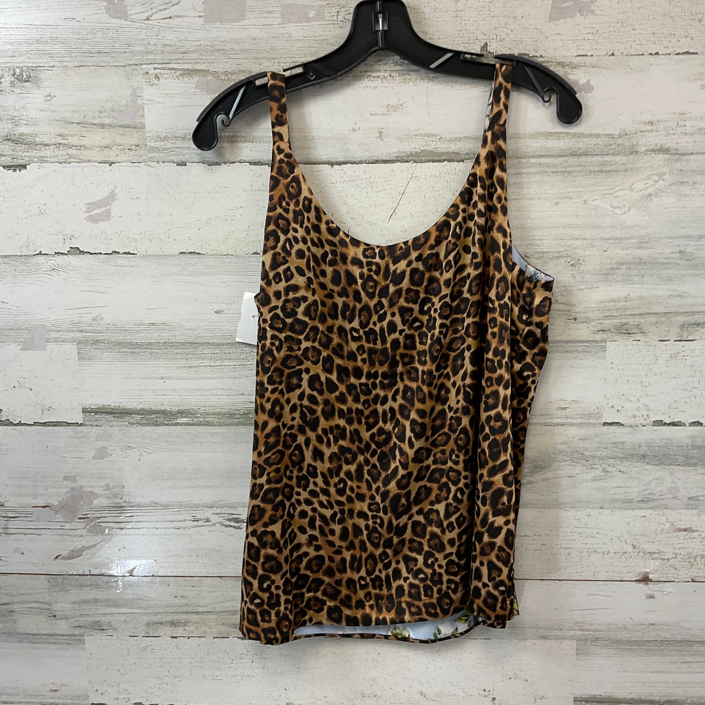 Top Sleeveless REVERSIBLE By White House Black Market In Animal Print, Size: M