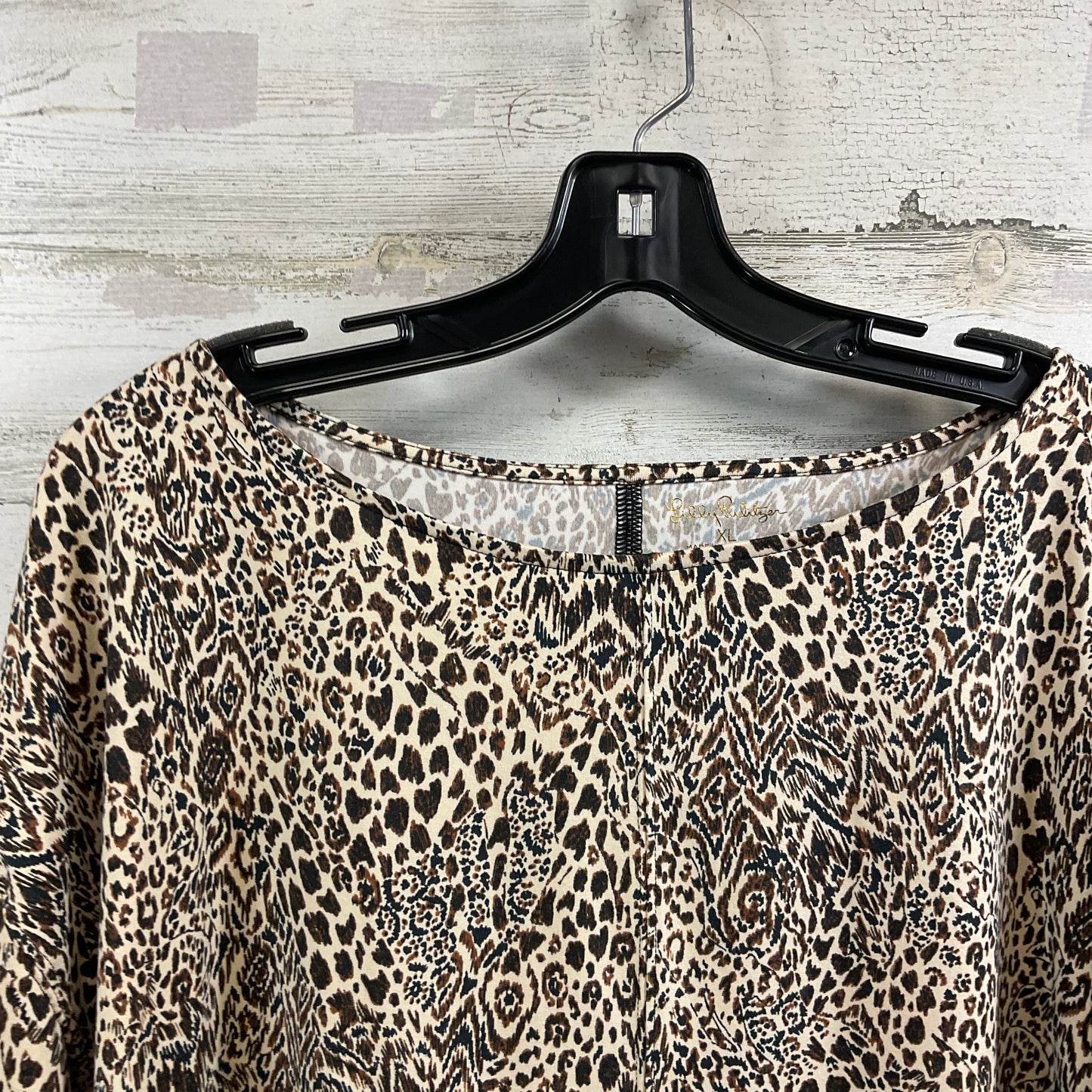 Top Long Sleeve By Lilly Pulitzer In Animal Print, Size: Xl