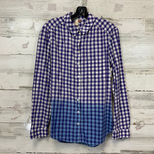 Blouse Long Sleeve By Pilcro In Purple, Size: M