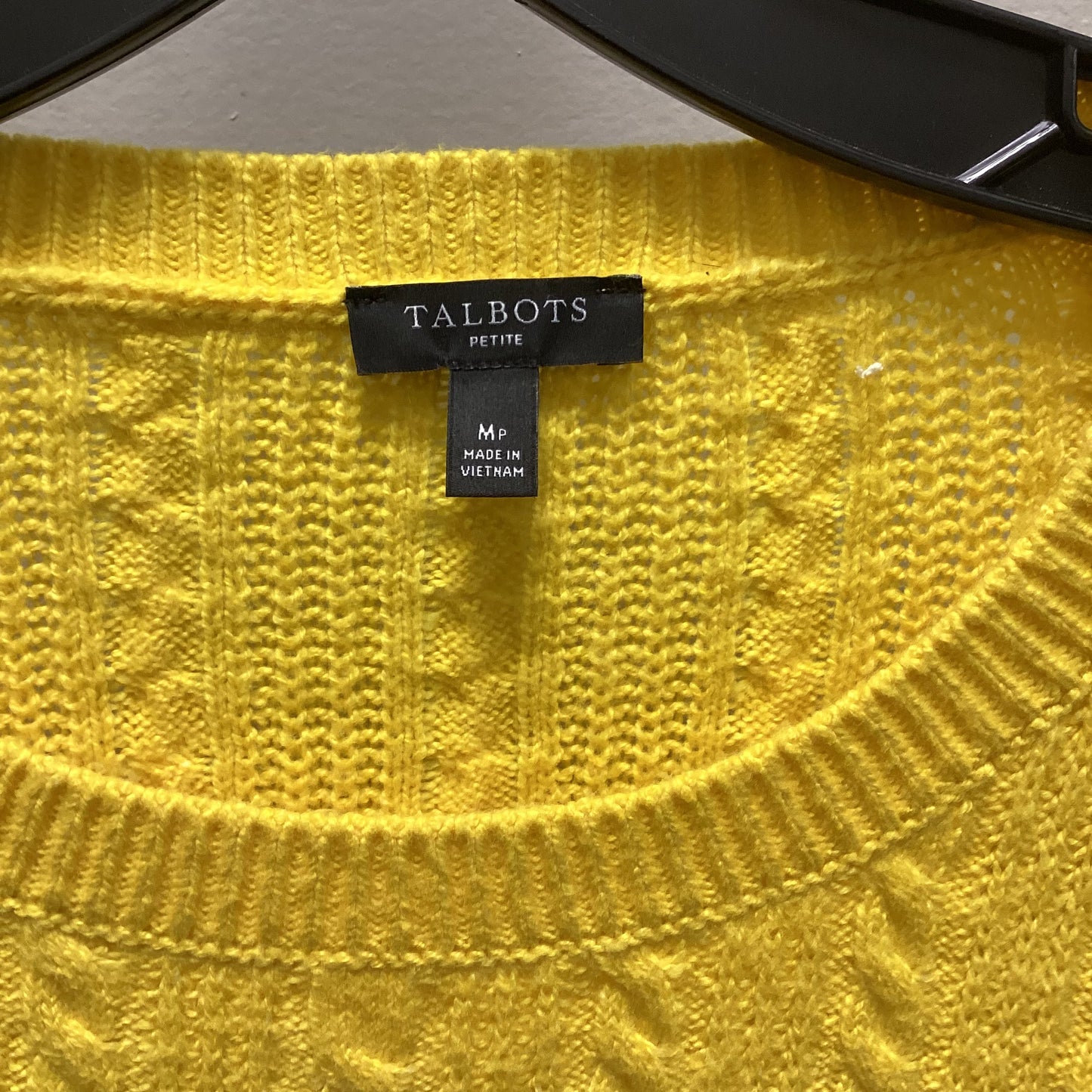 Sweater By Talbots In Yellow, Size: Mp