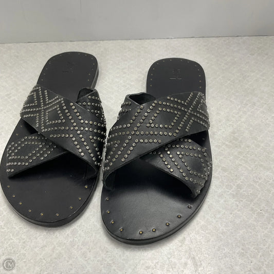 Sandals Flats By Frye In Black, Size: 8