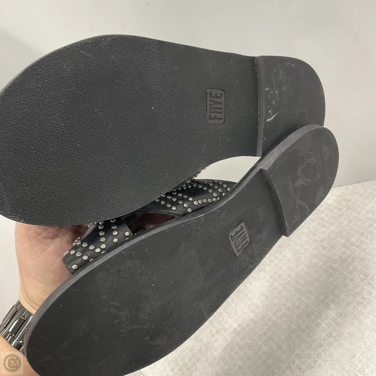 Sandals Flats By Frye In Black, Size: 8