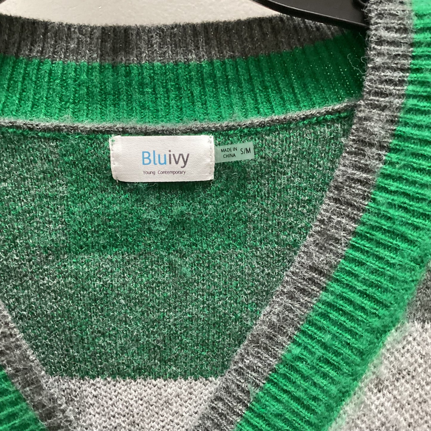 Sweater Cardigan By BLU IVY In Green, Size: S