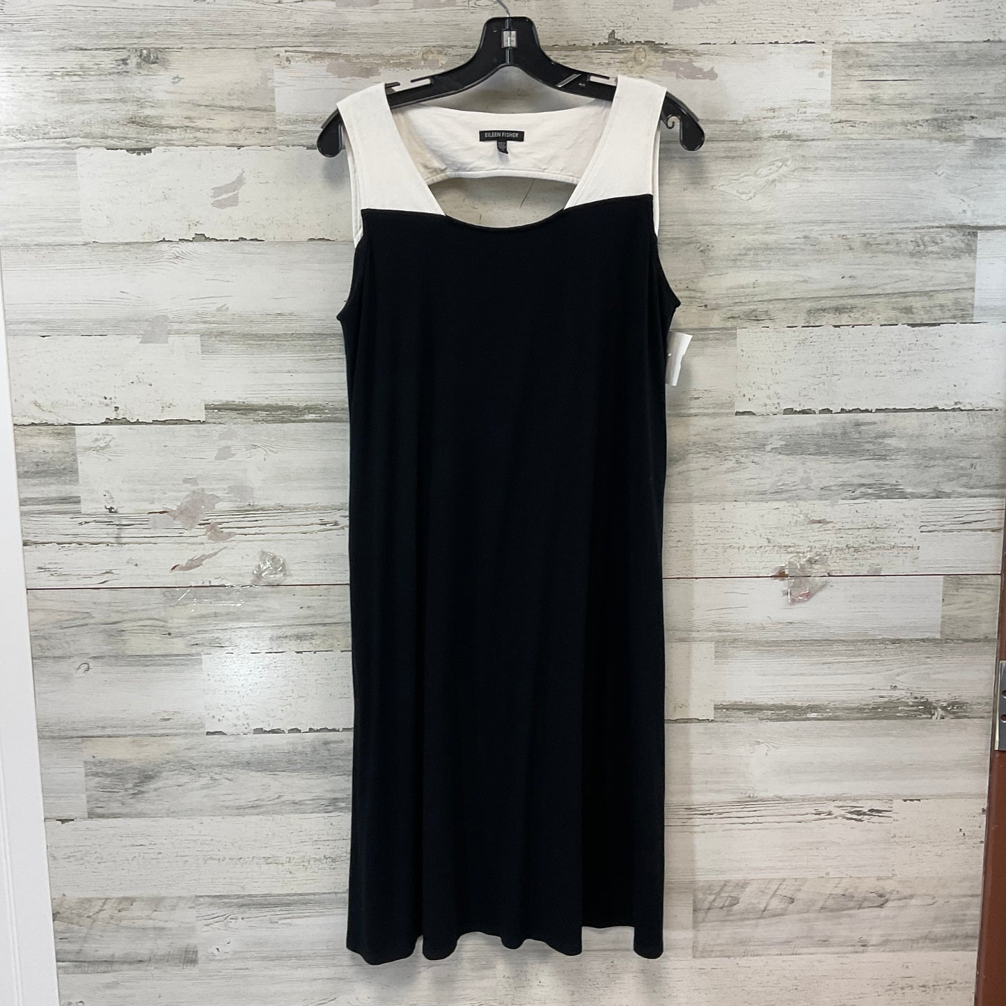 Dress Casual Midi By Eileen Fisher In Black, Size: M