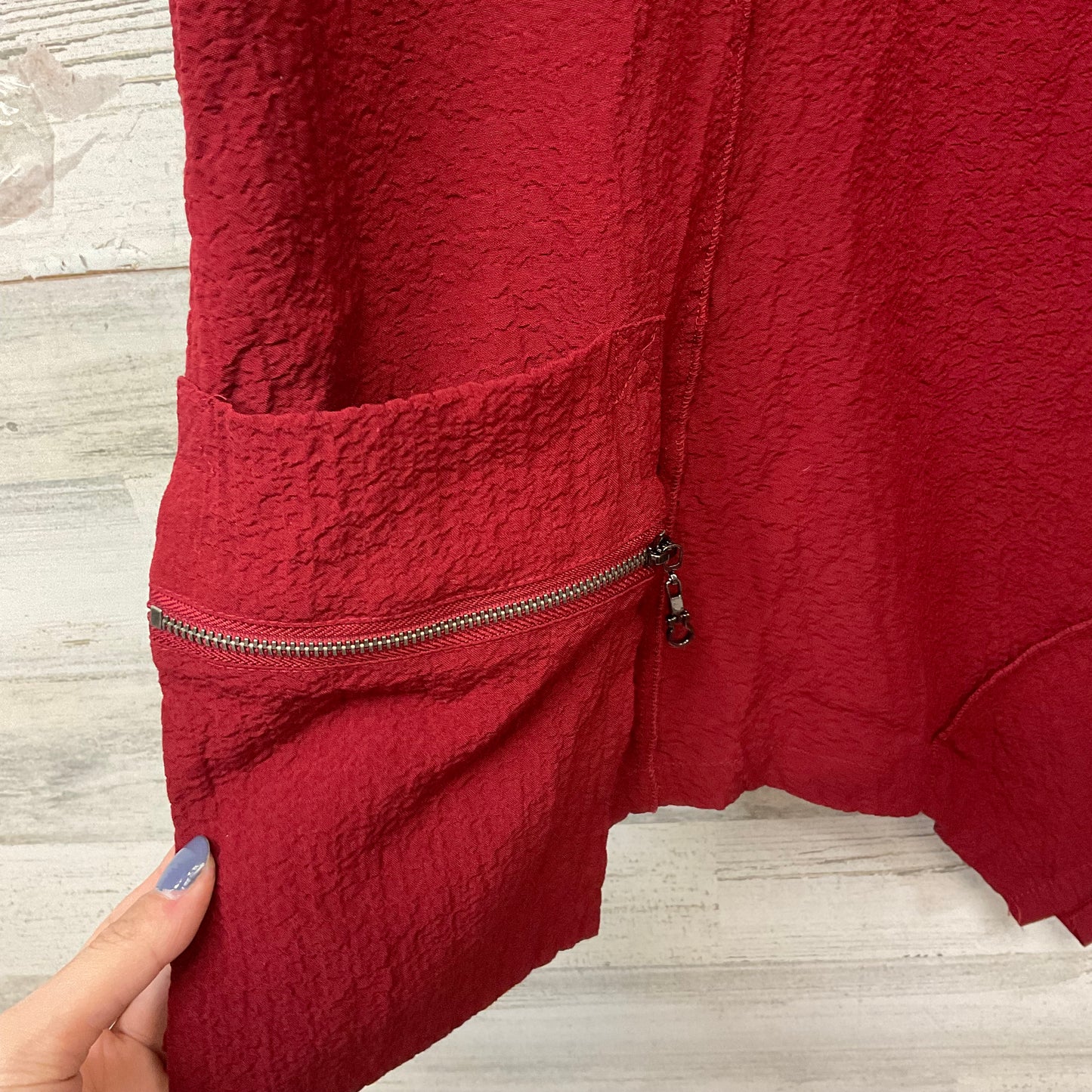 Top 3/4 Sleeve By Ali Miles In Red, Size: Xl