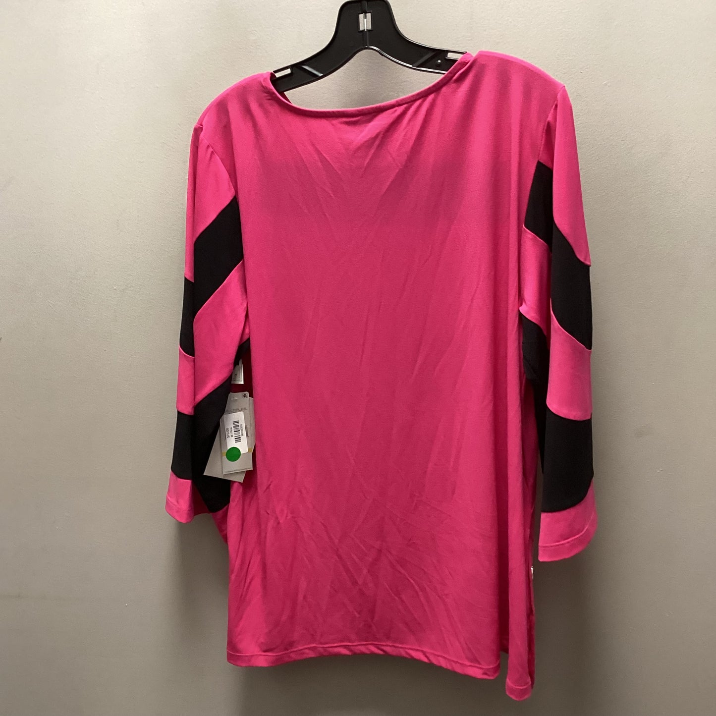 Top 3/4 Sleeve By Multiples In Pink, Size: M