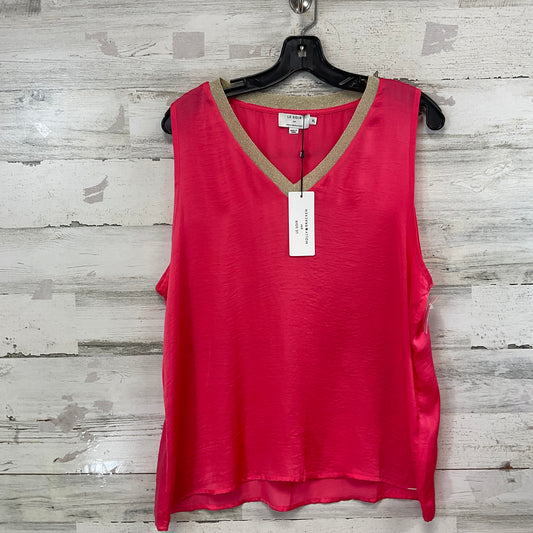 Top Sleeveless By Molly Bracken In Coral, Size: Xl