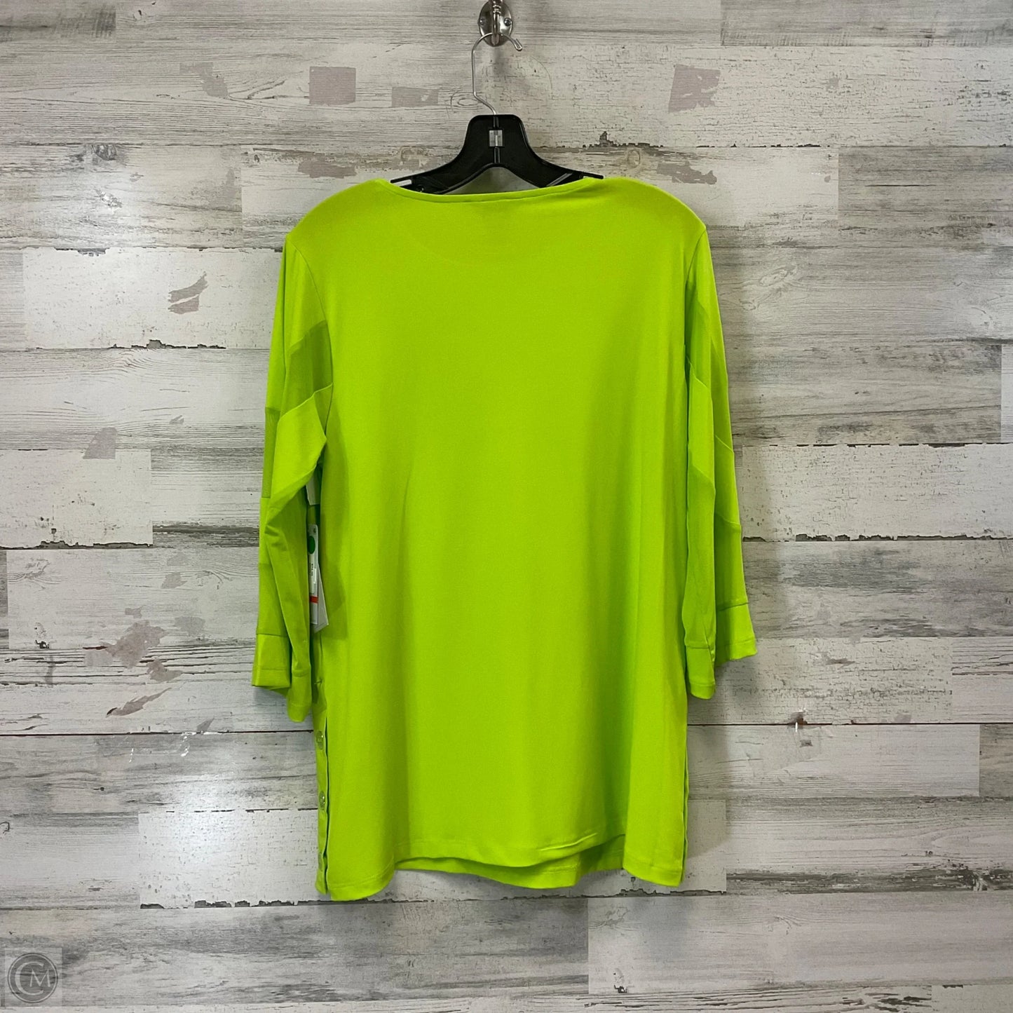 Top 3/4 Sleeve By Multiples In Green, Size: Xs