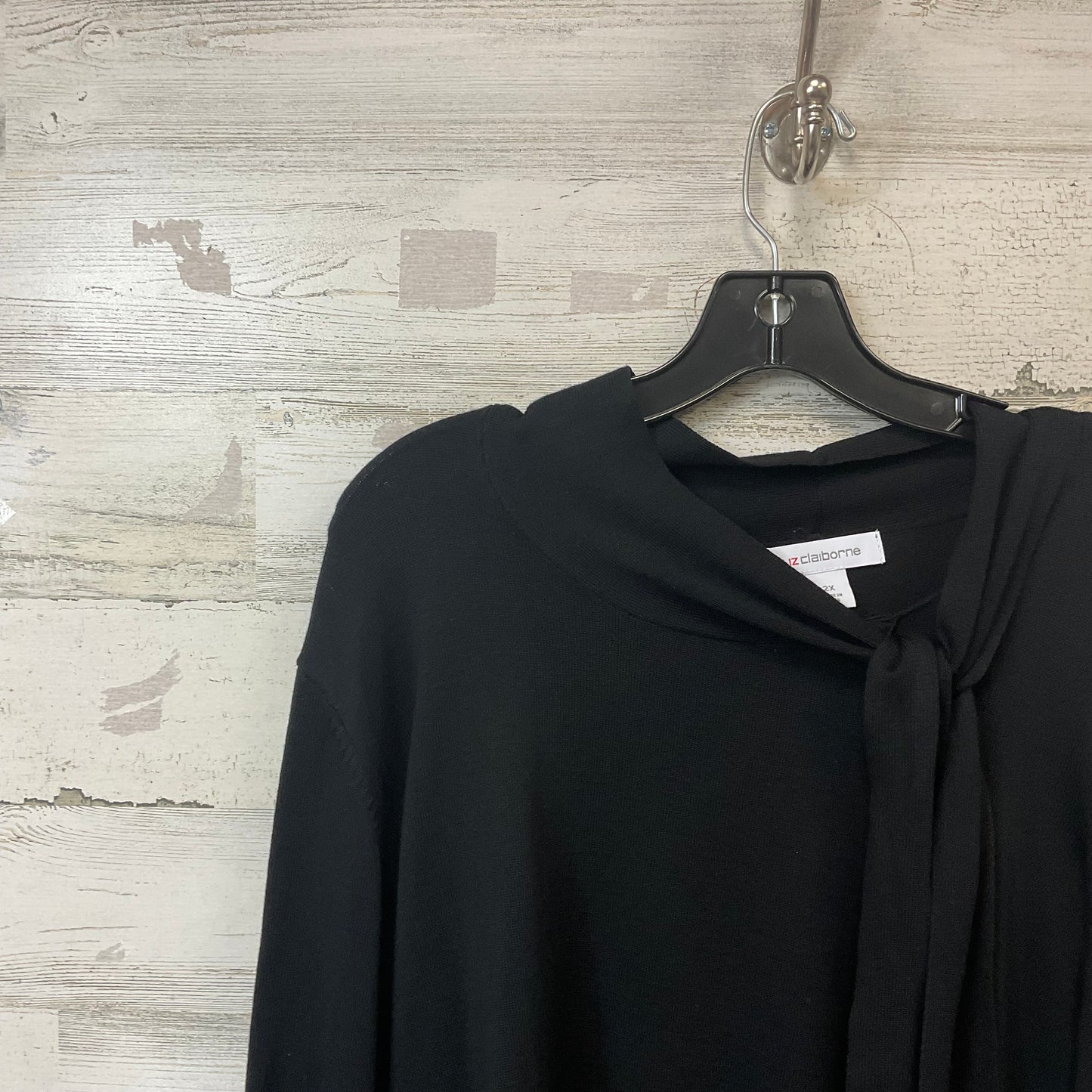 Sweater By Liz Claiborne In Black, Size: 2x