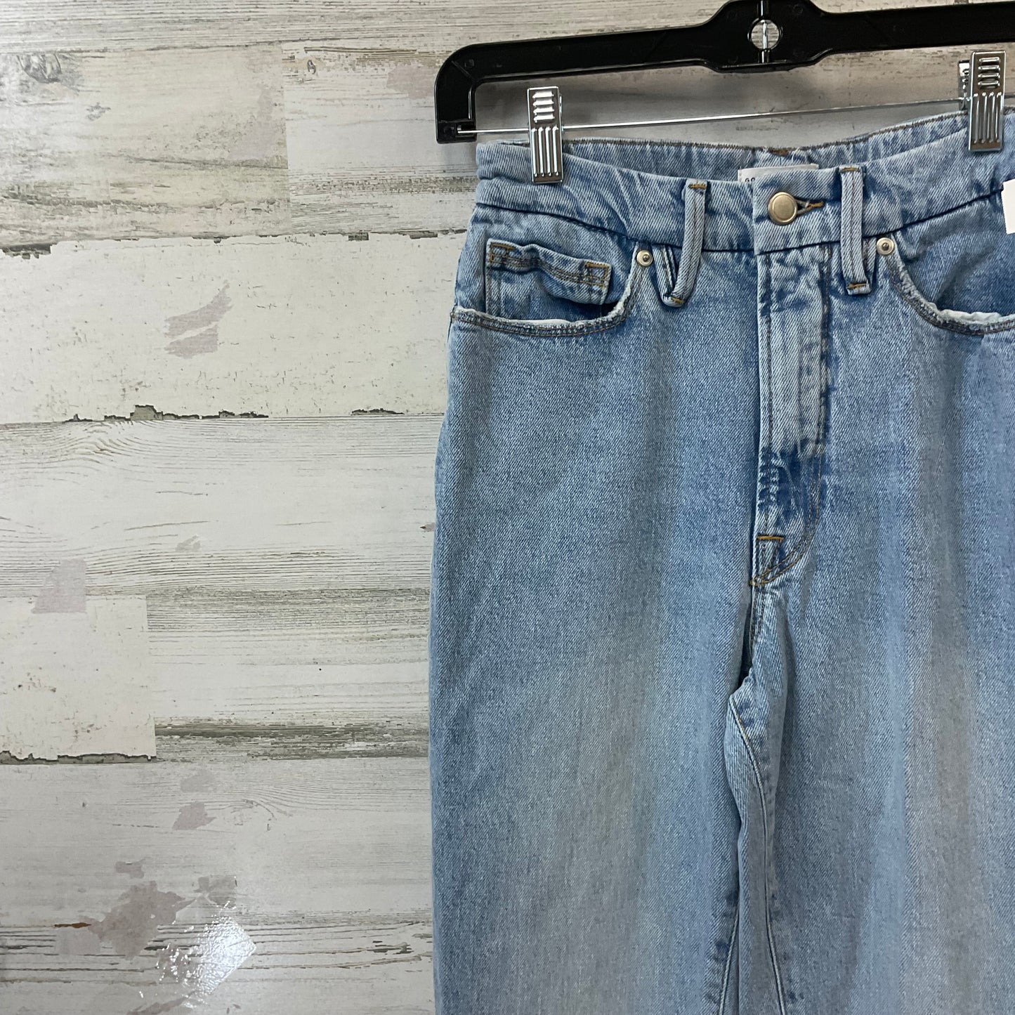 Jeans Straight By Good American In Blue Denim, Size: 2