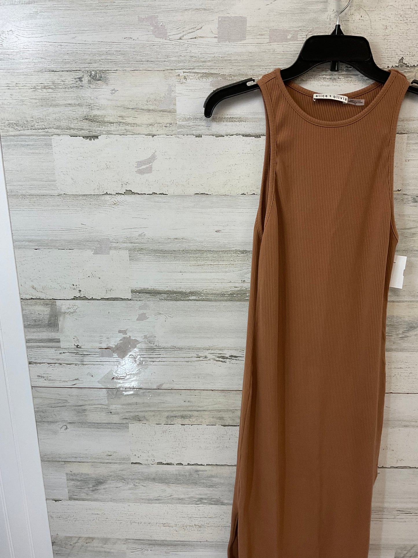 Dress Casual Maxi By Alice + Olivia In Brown, Size: L