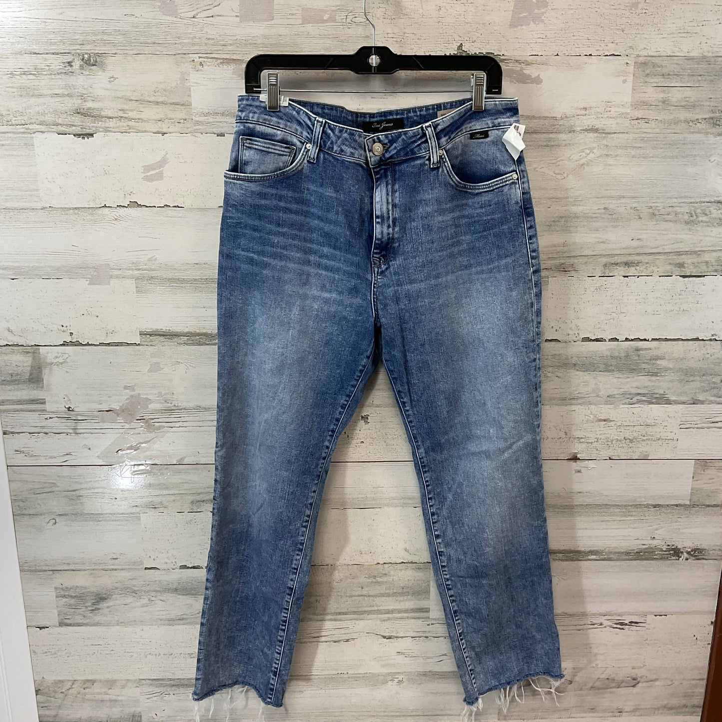 Jeans Straight By Mavi In Blue Denim, Size: 4