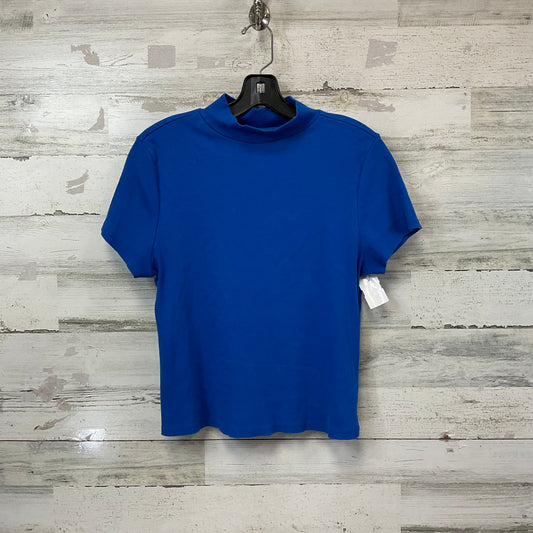 Top Short Sleeve Basic By Maeve In Blue, Size: Xl