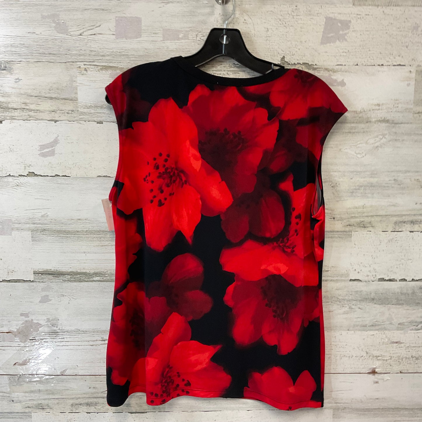 Top Sleeveless By Calvin Klein In Red, Size: L