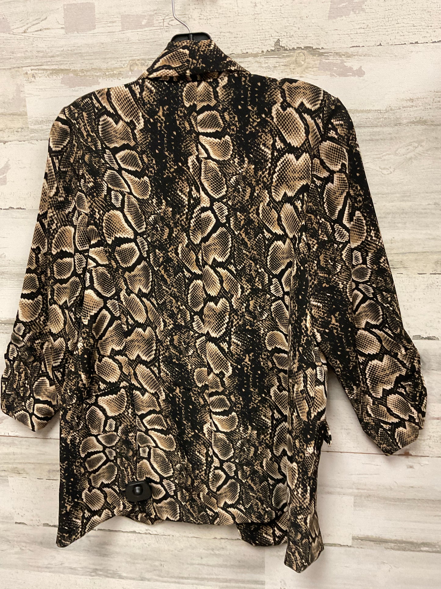 Blazer By Worthington In Animal Print, Size: M