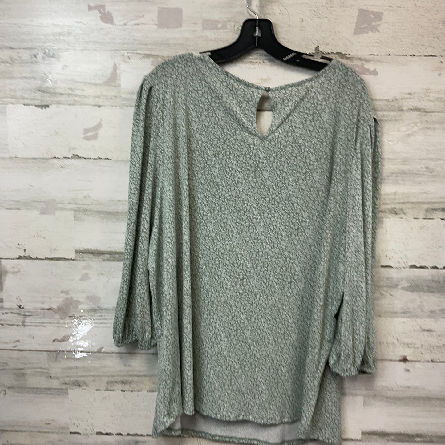 Top 3/4 Sleeve By Adrianna Papell In Green, Size: 3x