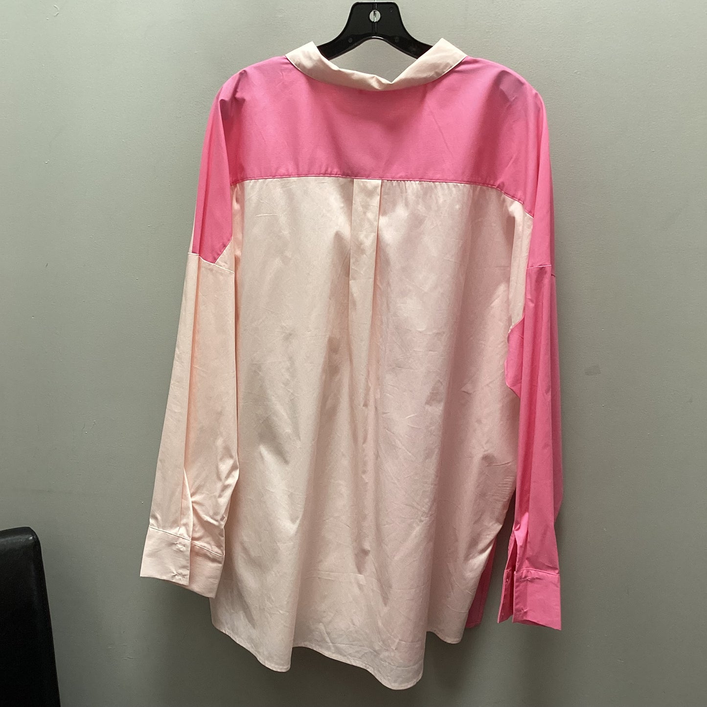 Blouse Long Sleeve By Chicsoul In Pink, Size: Xl