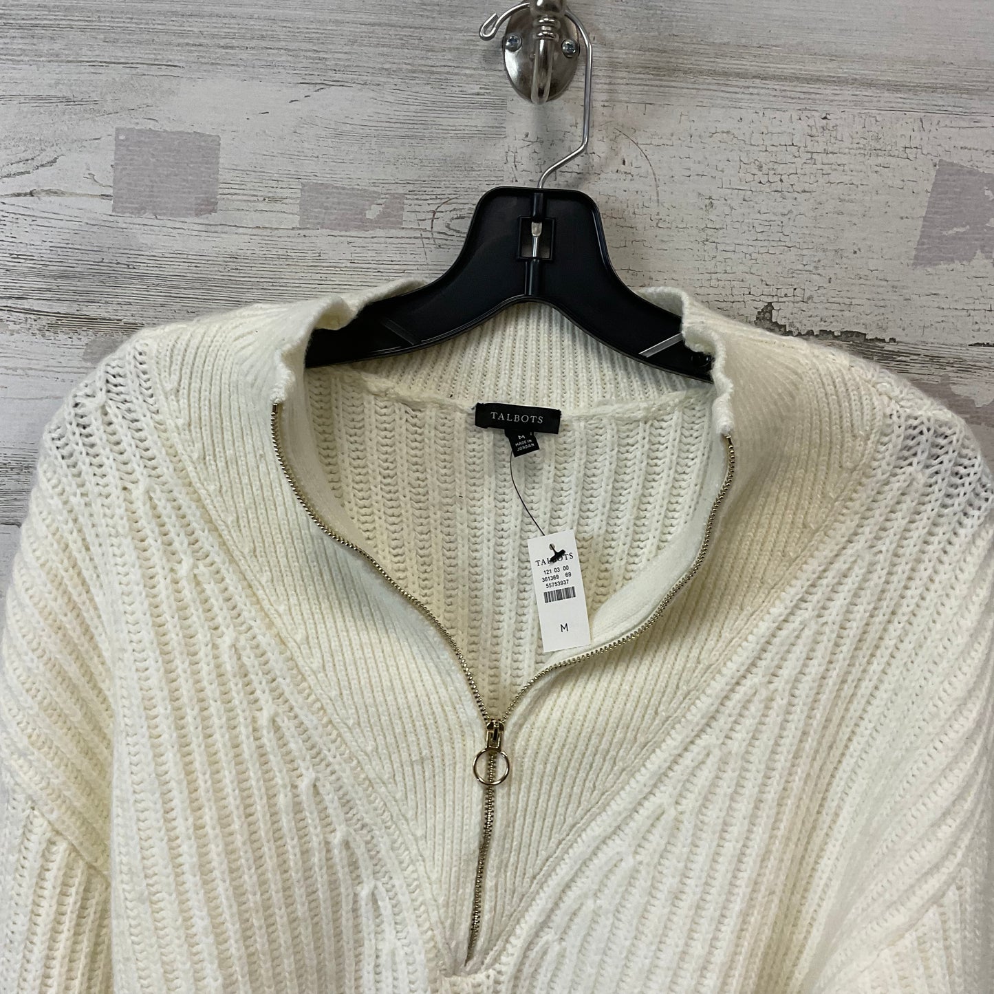 Sweater By Talbots In Cream, Size: M