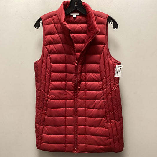 Vest Puffer & Quilted By J. Jill In Red, Size: S