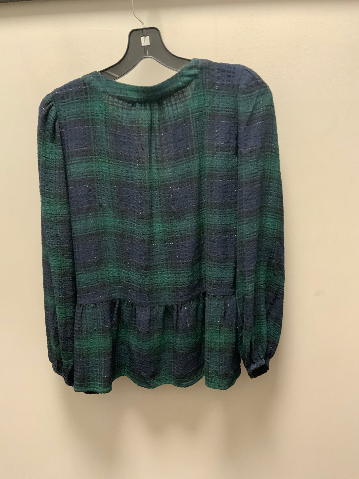 Top Long Sleeve By Loft In Green, Size: S