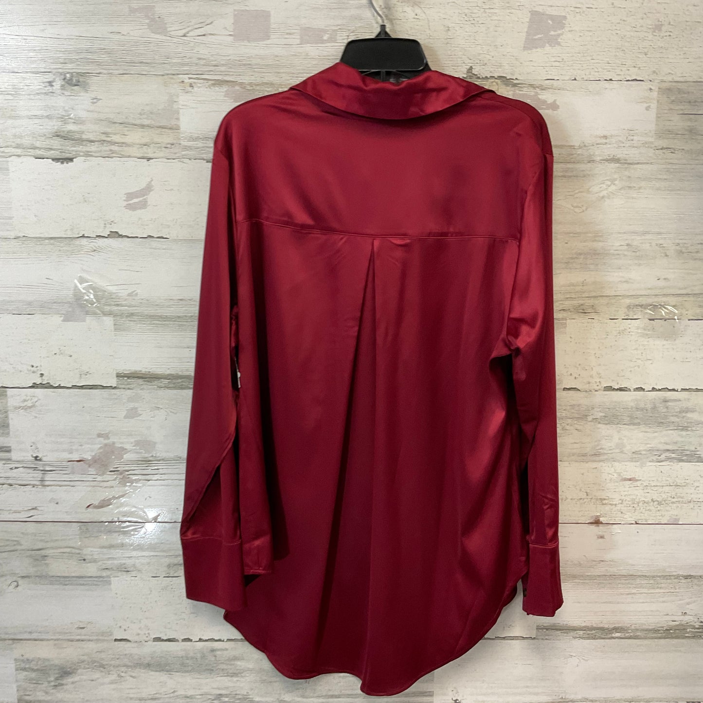 Blouse Long Sleeve By Lane Bryant In Red, Size: 2x