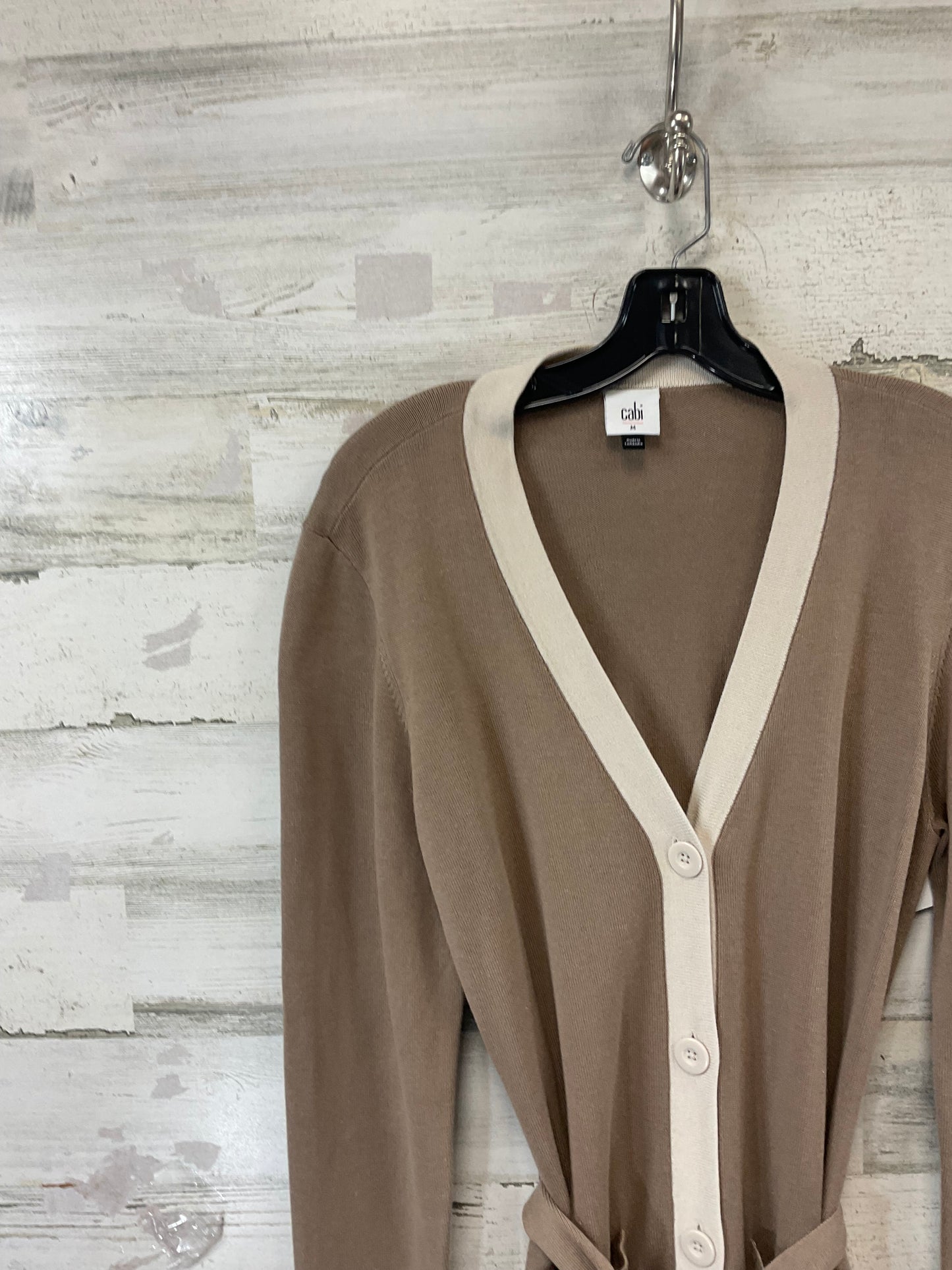 Sweater Cardigan By Cabi In Brown, Size: M