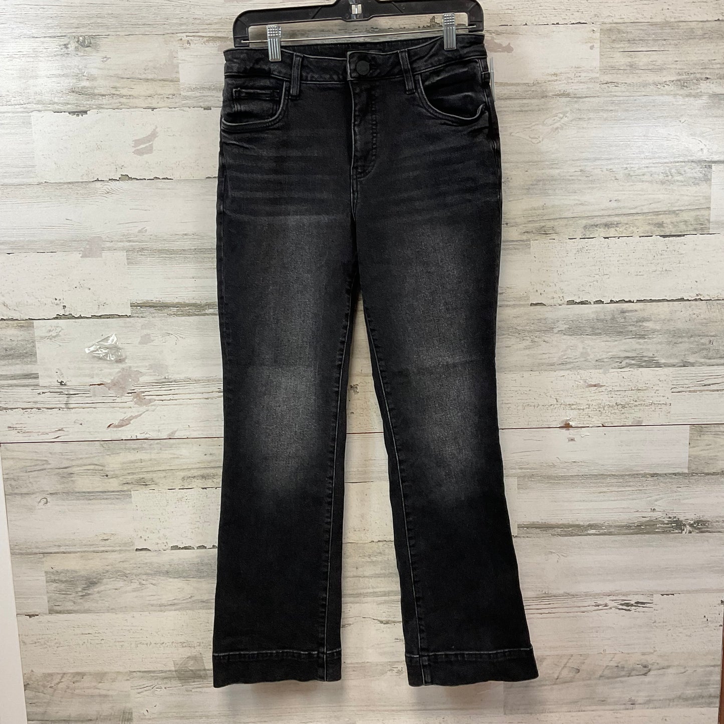 Jeans Flared By Kut In Black Denim, Size: 6