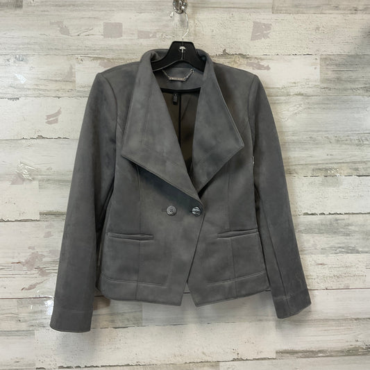 Jacket Moto By White House Black Market In Grey, Size: S