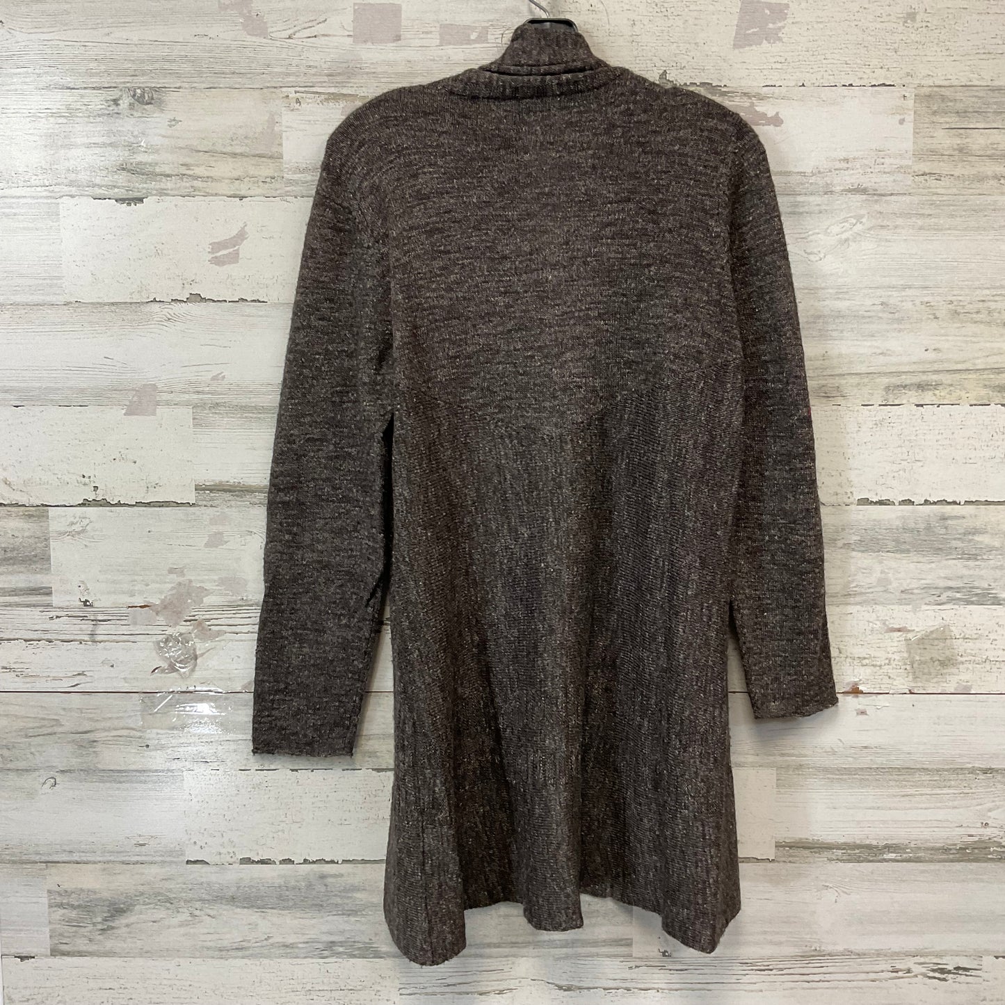 Sweater Cardigan By Eileen Fisher In Brown, Size: M